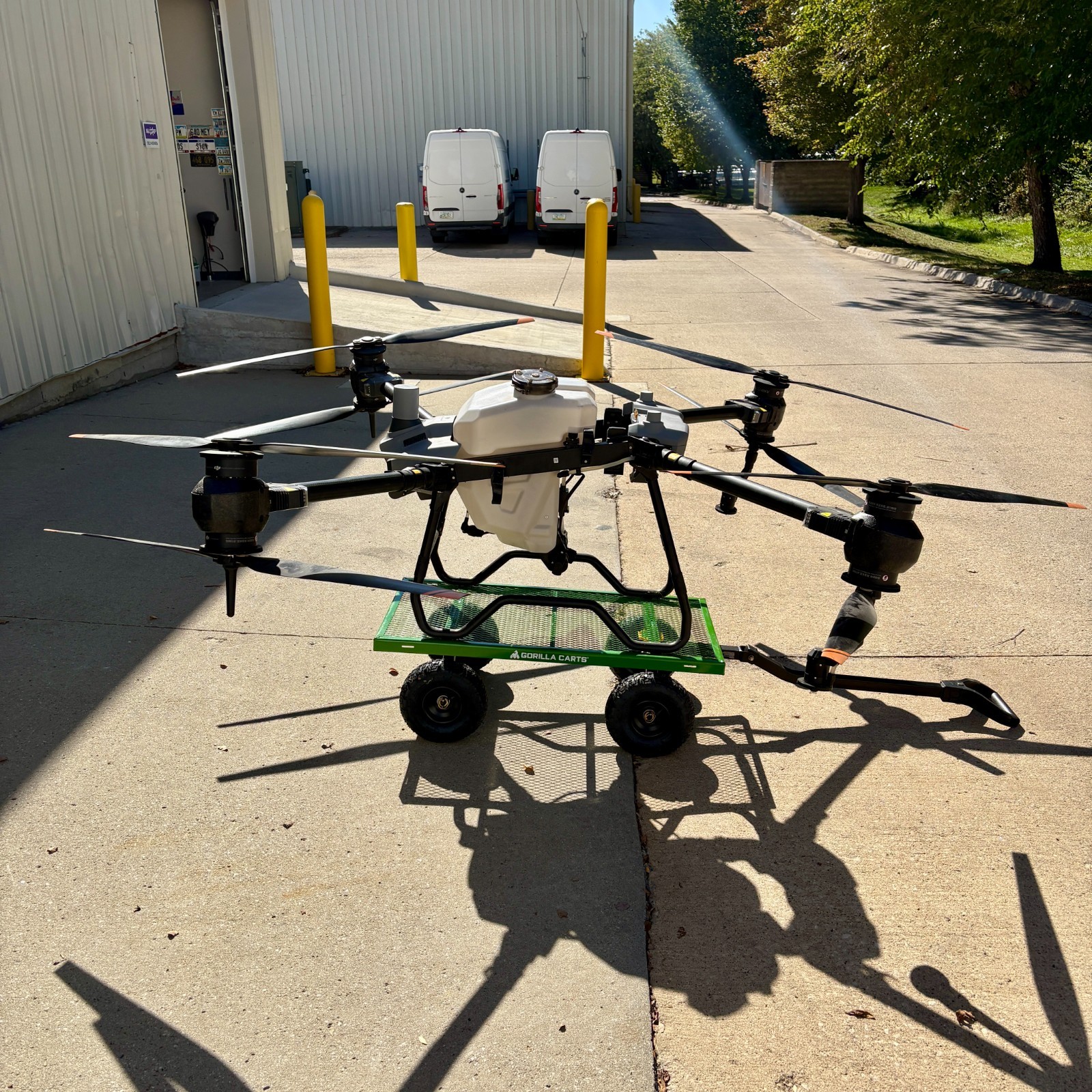 Cover Crop Special! DJI Agras T40 Smart Agricultural Drone, RC, & Dry Spreader - Image 5