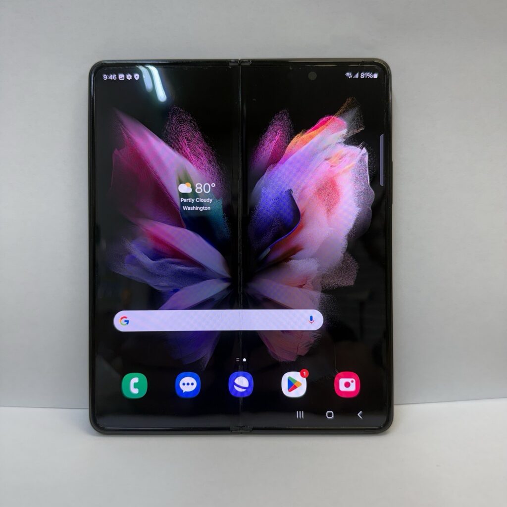 Samsung Galaxy Z Fold3 5G 256GB Black Foldable Smartphone SM-F926U