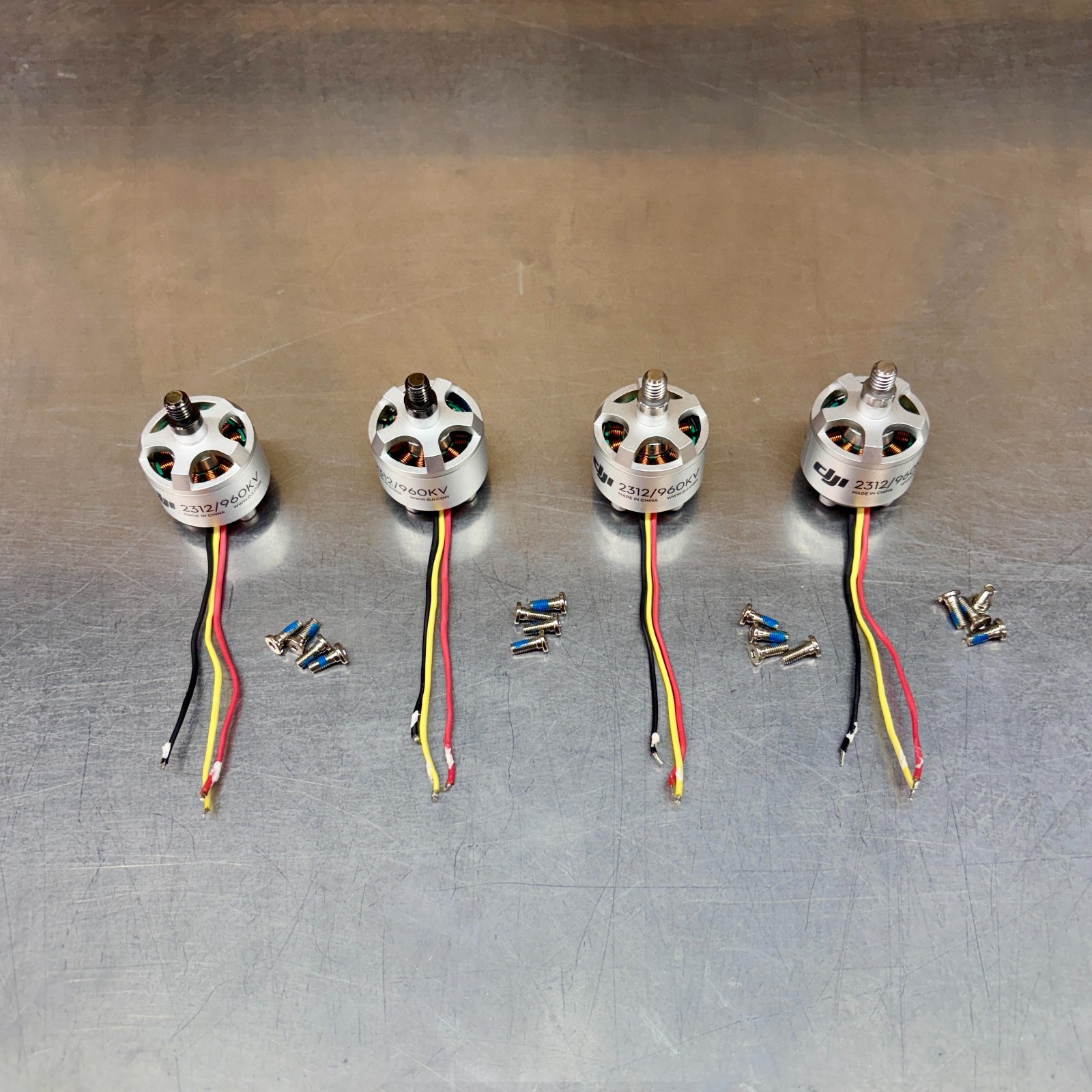 DJI Phantom 2 Genuine 2312 Motor Set - 2 CW "Black" & 2 CCW "Silver" Motors