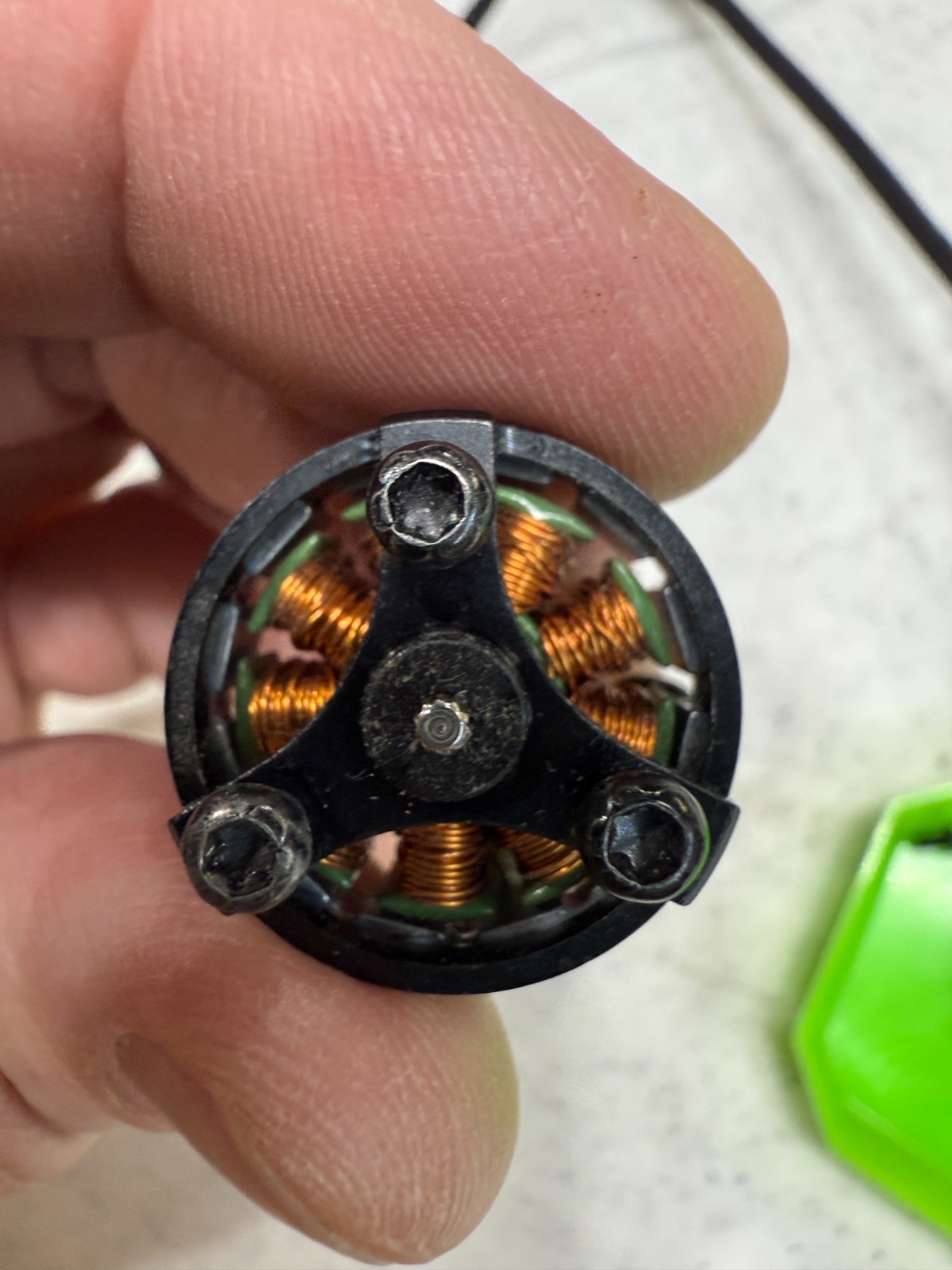 Lot of 2 Small Outrunner Brushless Rear CC & CCW DC Motors for Drones 008 - Image 3