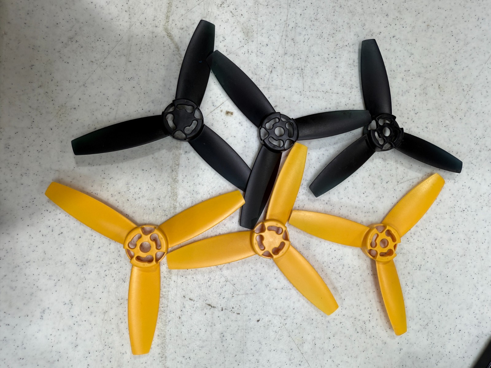 Lot of 3 Three-Bladed Propellers for Radio-Controlled Aircraft Drones 012