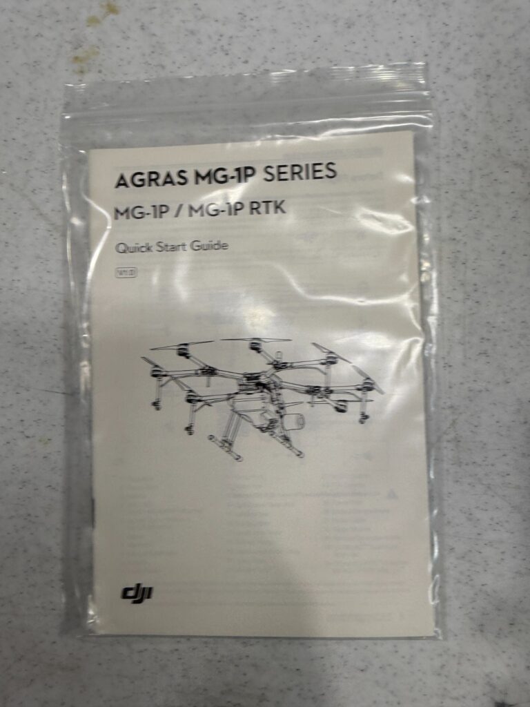 DJI Agras MG-1P Series Quick Start Guide Parts List Spraying System Manual 2293
